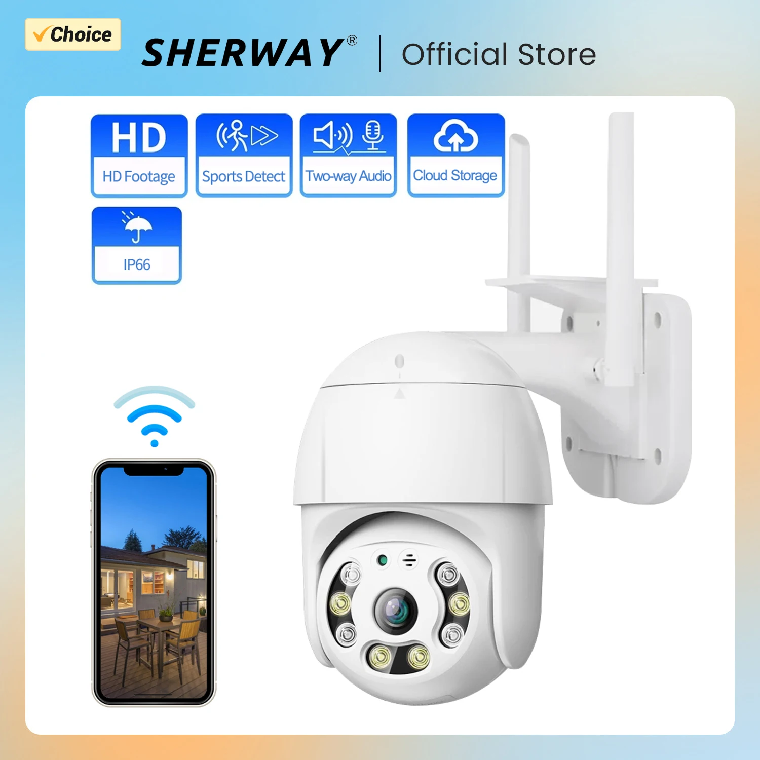 A12 1080P Security Camera WIFI Outdoor PTZ Speed Dome Wireless IP Camera CCTV Pan Tilt 4X Zoom IR Network Surveillance P2P CAM
A12 1080P Security Camera WIFI Outdoor PTZ Speed Dome Wireless IP Camera CCTV Pan Tilt 4X Zoom IR Network Surveillance P2P CAM