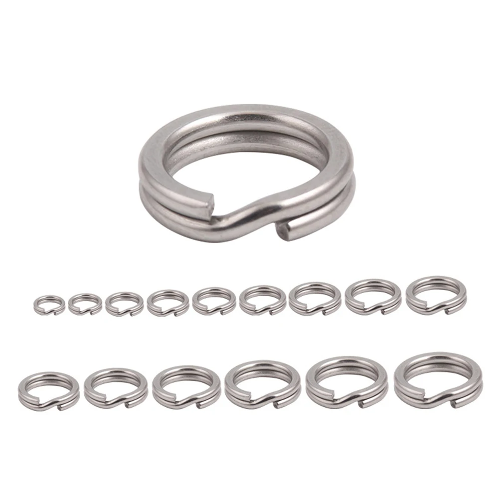 50pcs Stainless Steel Split Ring Fishing Double Oval Split Ring Solid Rings For Fishing Hook Snap Lure Swivel Fish Tools
50pcs Stainless Steel Split Ring Fishing Double Oval Split Ring Solid Rings For Fishing Hook Snap Lure Swivel Fish Tools