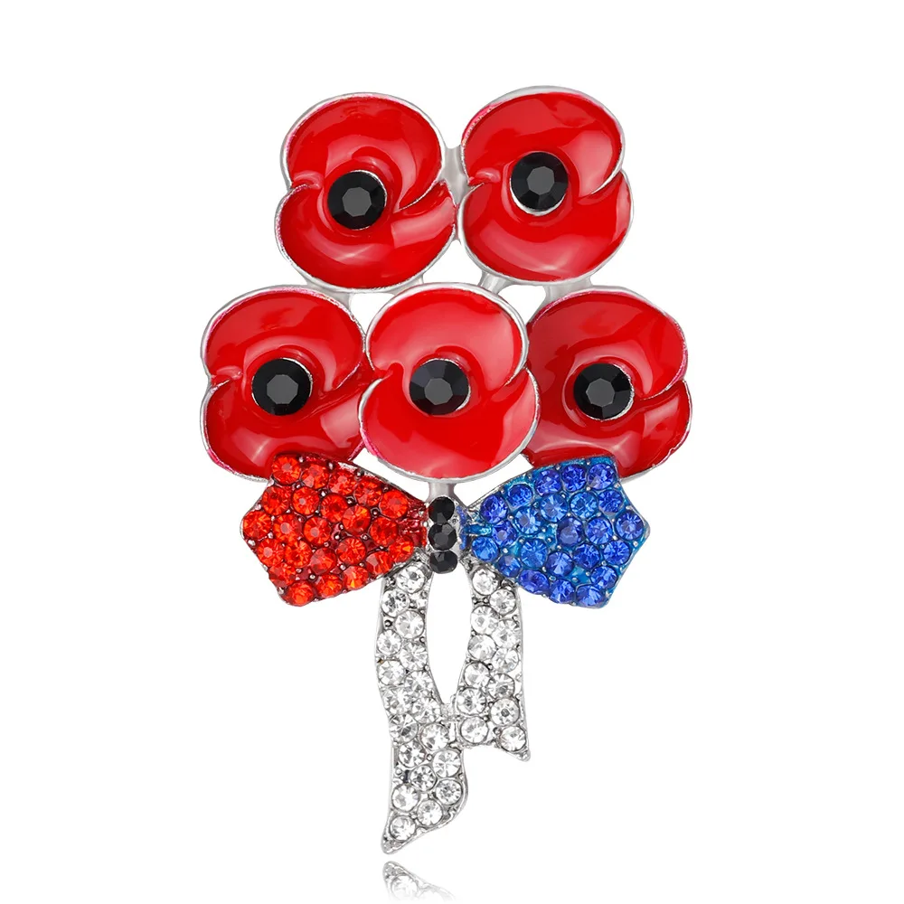 New Exquisite Rhinestone Poppy Plant Flower Brooches Weddings Party Casual Brooch Pins Gifts
New Exquisite Rhinestone Poppy Plant Flower Brooches Weddings Party Casual Brooch Pins Gifts