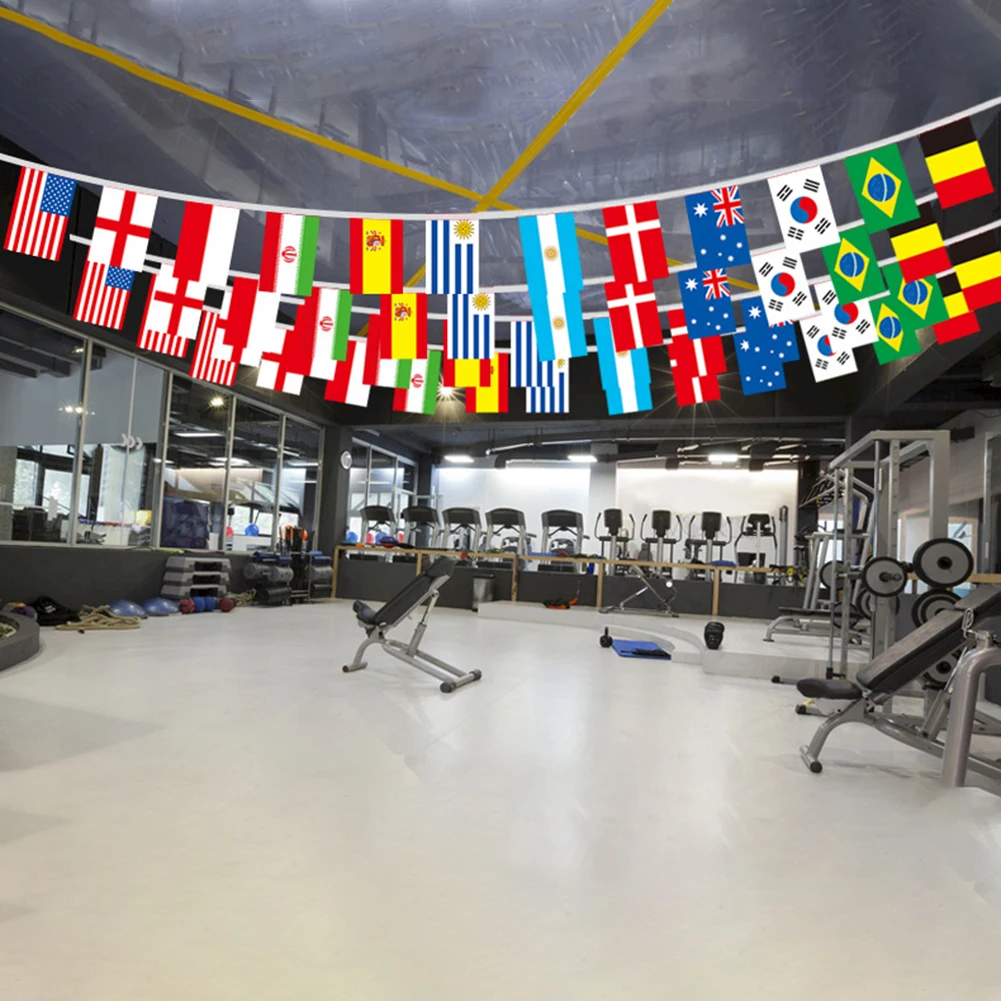 Флаги из 32 лучших стран мира, флаги на ремне яркого цвета с двойной нитью, украшение для футбольного стадиона
Флаги из 32 лучших стран мира, флаги на ремне яркого цвета с двойной нитью, украшение для футбольного стадиона