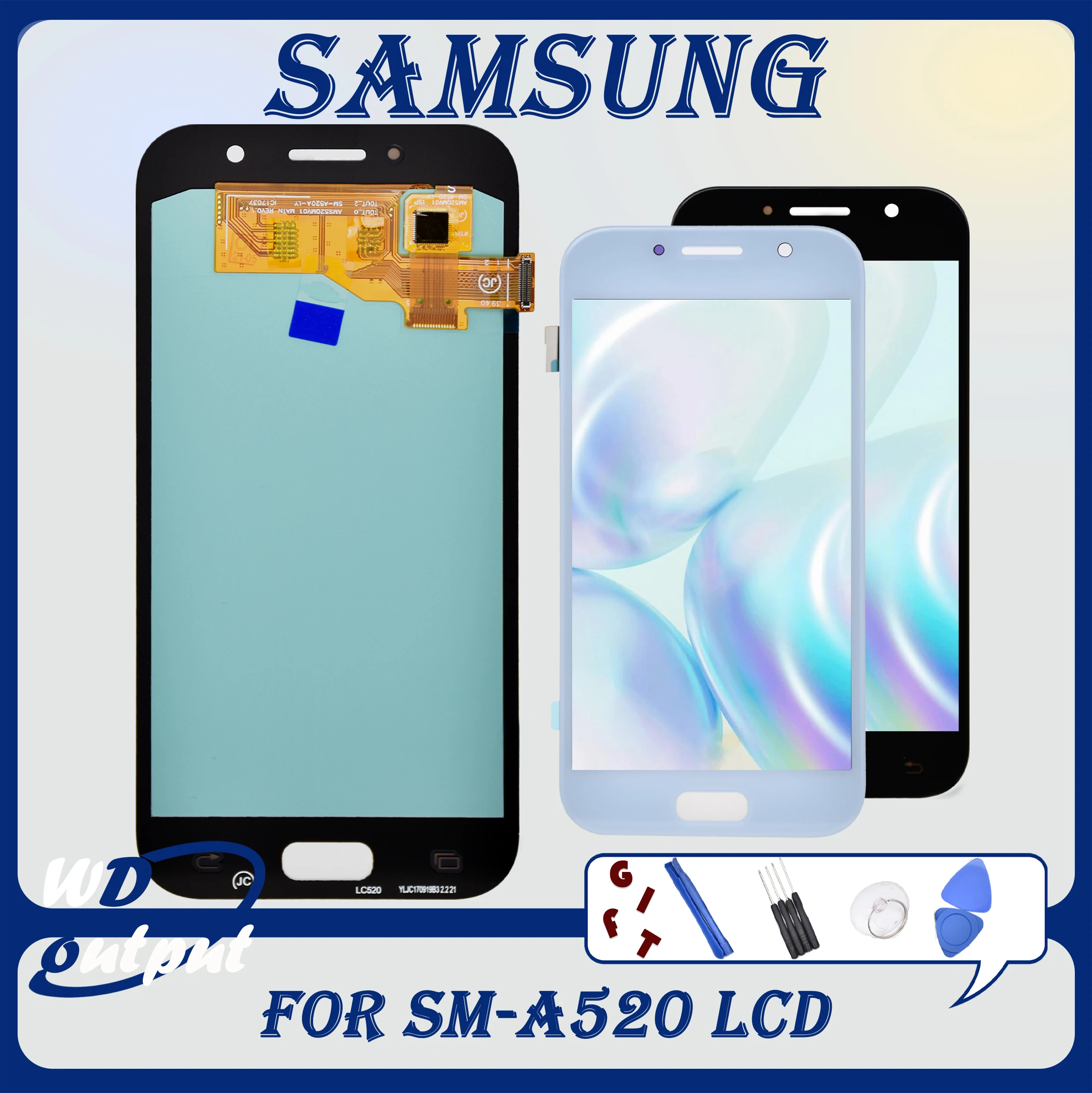 5.0"Super AMOLED For Samsung Galaxy A5 2017 SM-A520F A520 LCD Touch Screen Digitizer Assembly Parts For Samsung A520F LCD Screen
5.0"Super AMOLED For Samsung Galaxy A5 2017 SM-A520F A520 LCD Touch Screen Digitizer Assembly Parts For Samsung A520F LCD Screen
