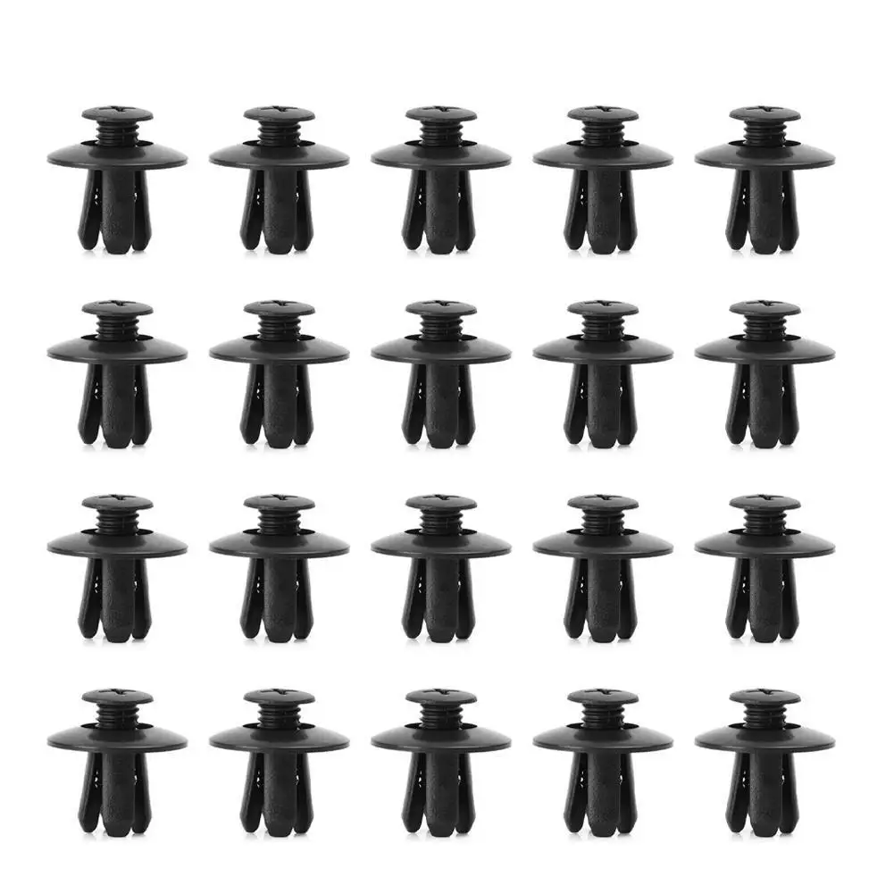 Универсальные пластиковые заклепки для бампера автомобиля, крыла, отверстия 8 мм, зажимы для крепления винта автомобиля для Nissan Focus Kia, 20/50/100 ... 
Универсальные пластиковые заклепки для бампера автомобиля, крыла, отверстия 8 мм, зажимы для крепления винта автомобиля для Nissan Focus Kia, 20/50/100 ...