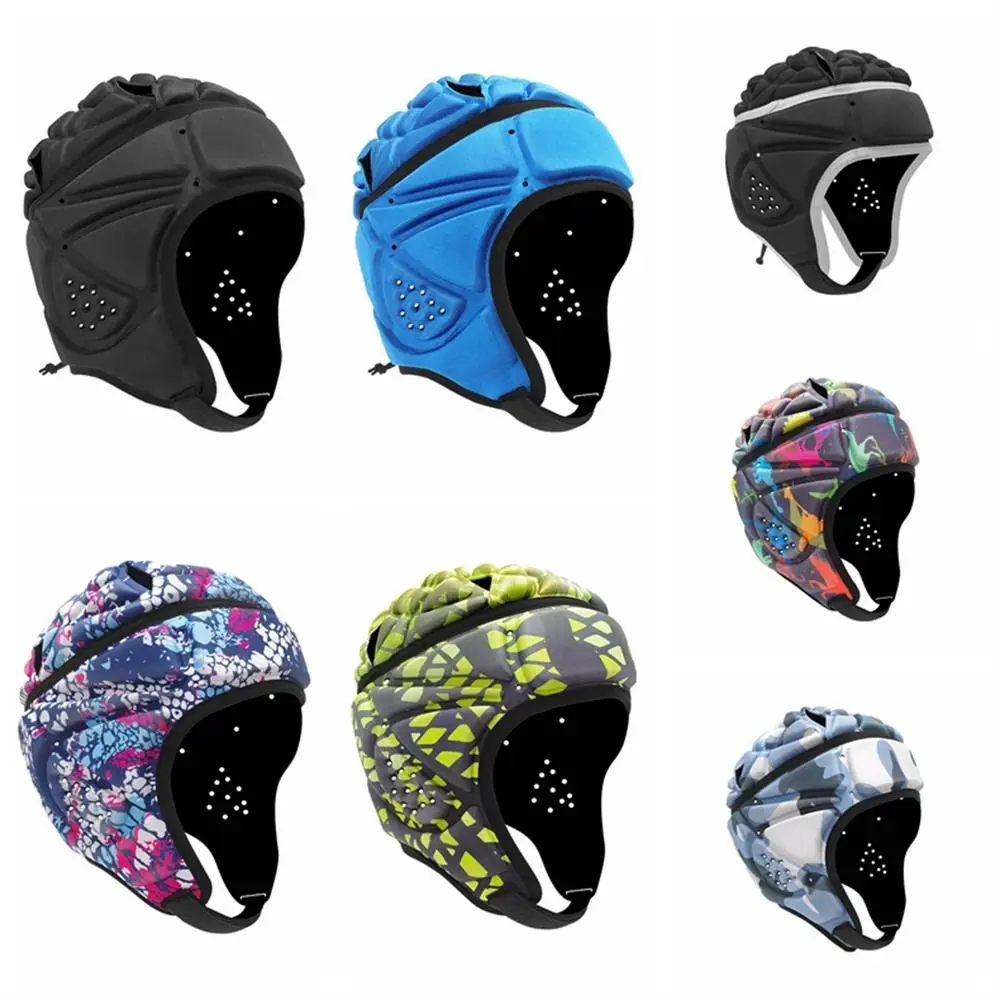 

Мягкий защитный шлем EVA, регулируемая защита головы, футбольный головной убор, противоударный защитный шлем для футбола, Молодежный защитный шлем