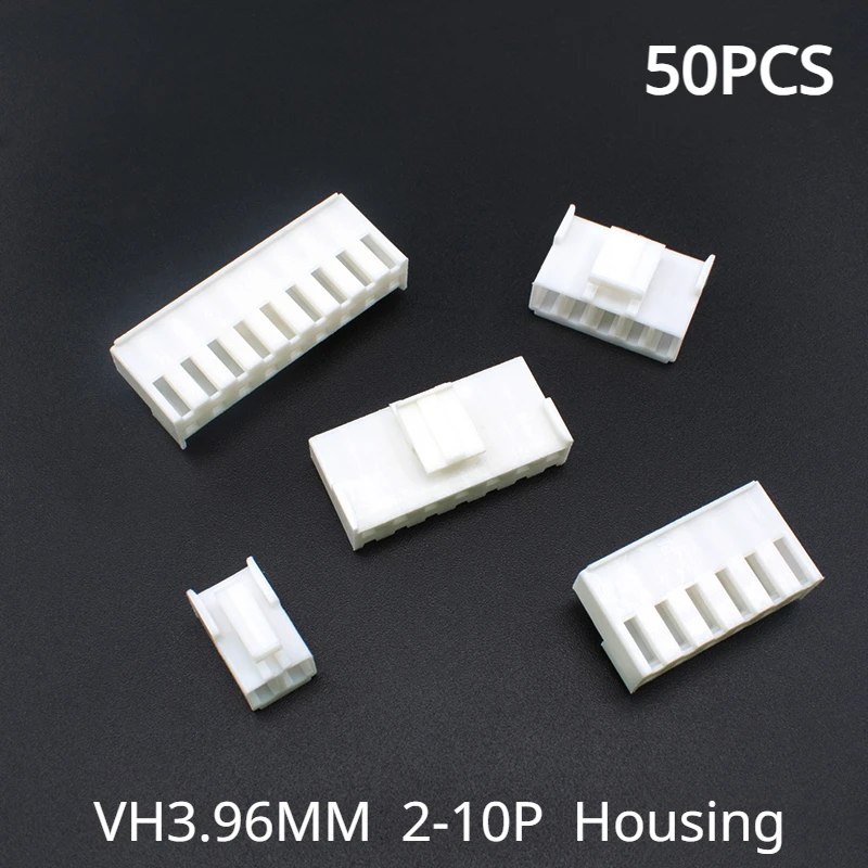 

50Pcs VH 3.96MM 2P 3P 4P 5P 6P 7P 8P 9P 10P Female Housing Terminals VH3.96 2 3 4 5 6 7 8 9 10 Pin Connector