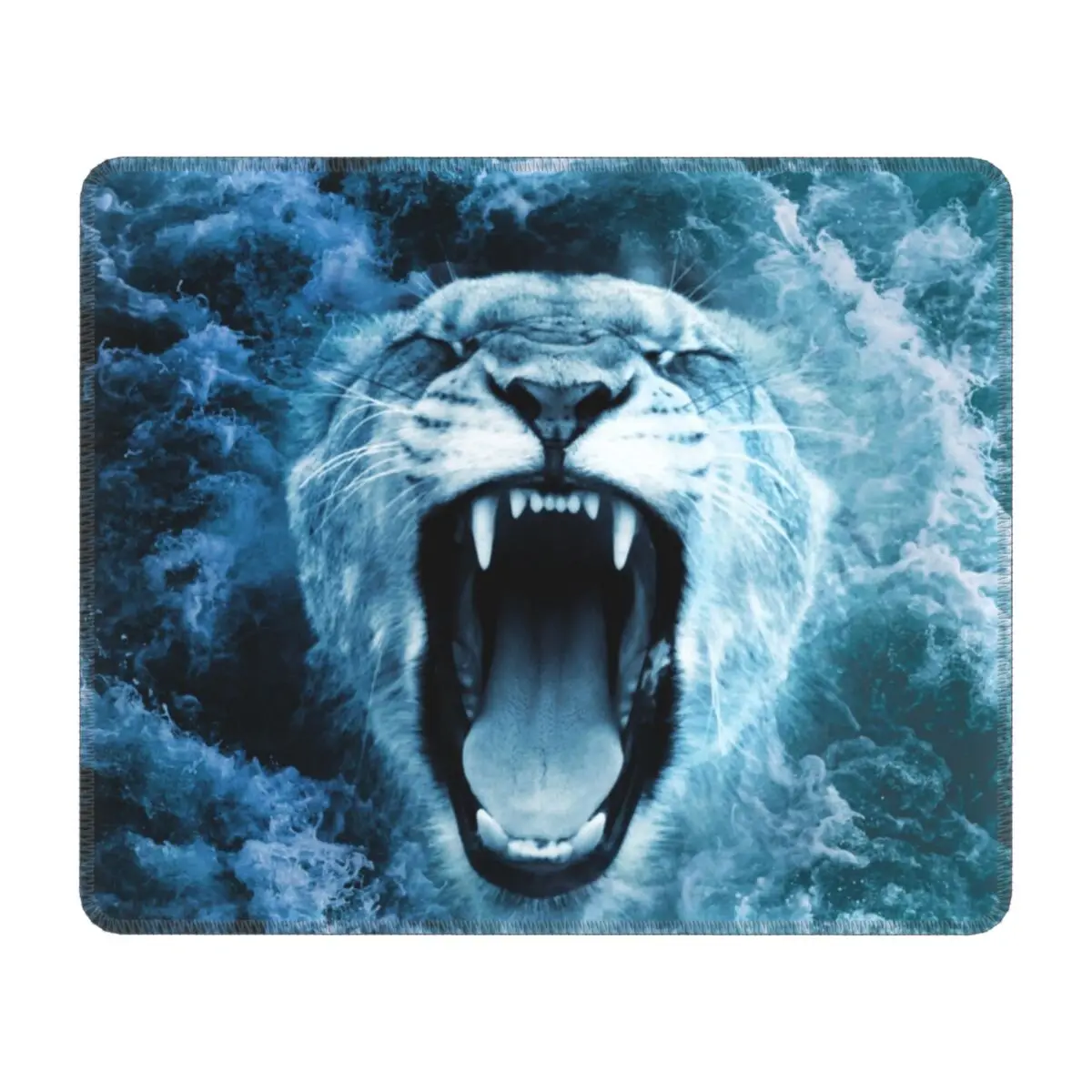 Коврик для мыши с изображением тигра и волн 
Коврик для мыши с изображением тигра и волн