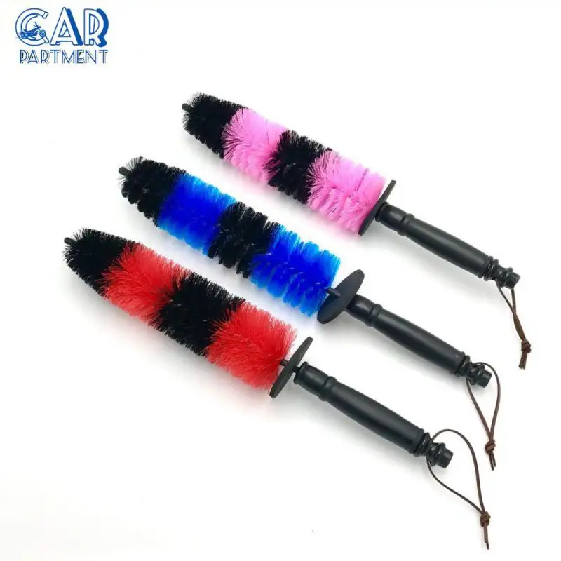 

Not Easy To Lose Hair Wheel Rim Detailing Brush Not Easy To Deform Portable Wheel Wash Brush Universal With Plastic Handle