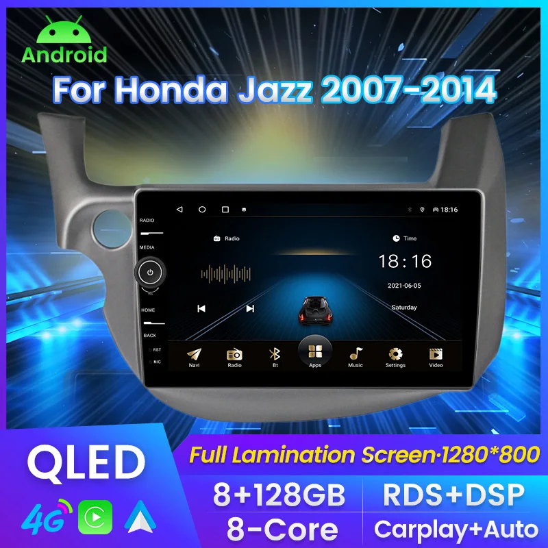 10-дюймовый QLED экран Android 11 8 + 128G автомобильное радио стерео для Honda Jazz 2007-2014 LHD GPS навигация WIFI 4G DSP RDS Carplay + Авто BT
10-дюймовый QLED экран Android 11 8 + 128G автомобильное радио стерео для Honda Jazz 2007-2014 LHD GPS навигация WIFI 4G DSP RDS Carplay + Авто BT