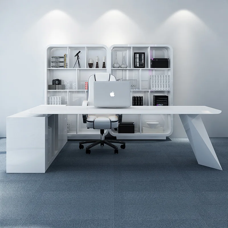 Office furniture paint white boss table president desk fashion manager desk supervisor desk modern simplicity
Office furniture paint white boss table president desk fashion manager desk supervisor desk modern simplicity