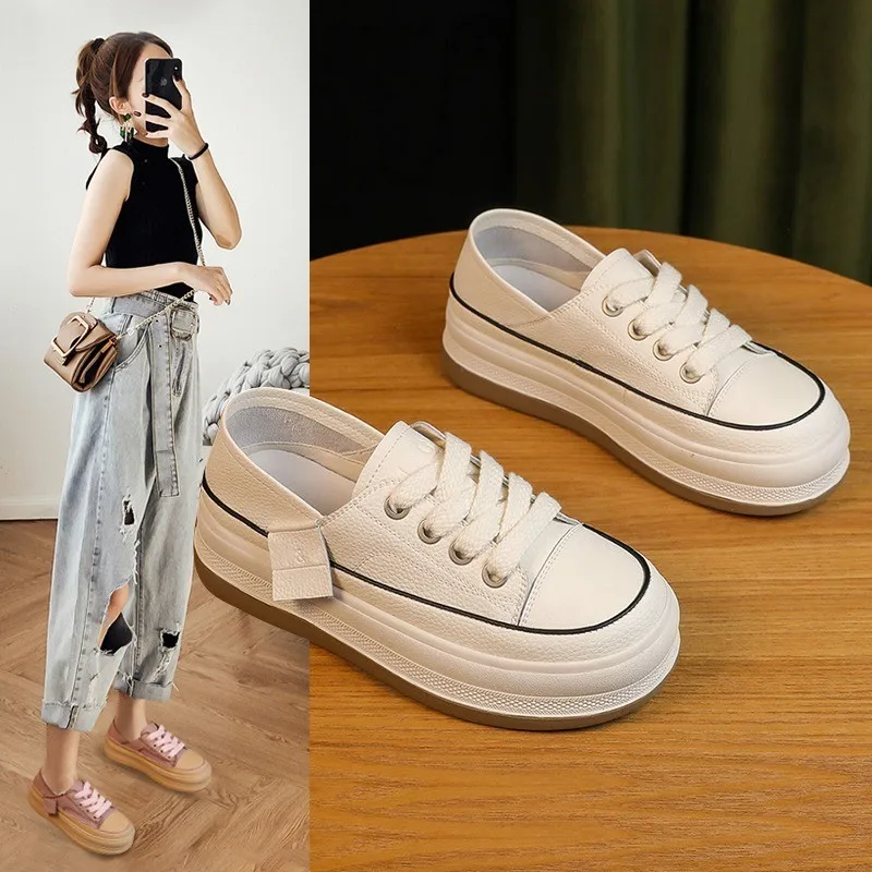 Маленькие белые женские туфли, Новинка весна-лето 2023, универсальные Спортивные Повседневные туфли на толстой подошве, Трендовые туфли
Маленькие белые женские туфли, Новинка весна-лето 2023, универсальные Спортивные Повседневные туфли на толстой подошве, Трендовые туфли