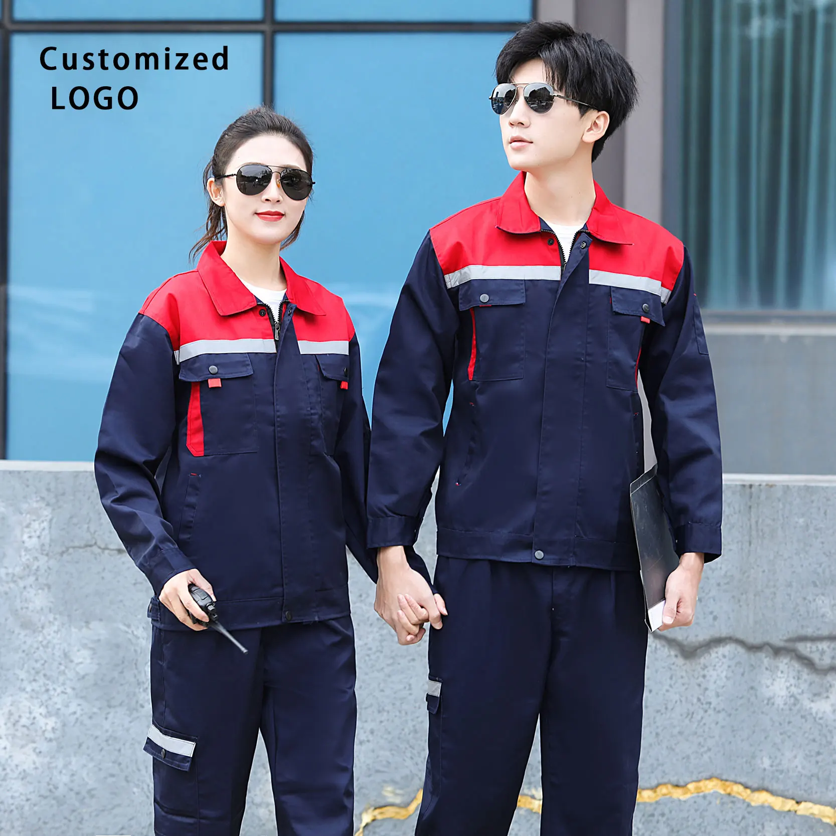 Work Clothes Set Reflective Strip Labor Protection Clothing Factory Uniform Wholesale Custom Logo
Work Clothes Set Reflective Strip Labor Protection Clothing Factory Uniform Wholesale Custom Logo