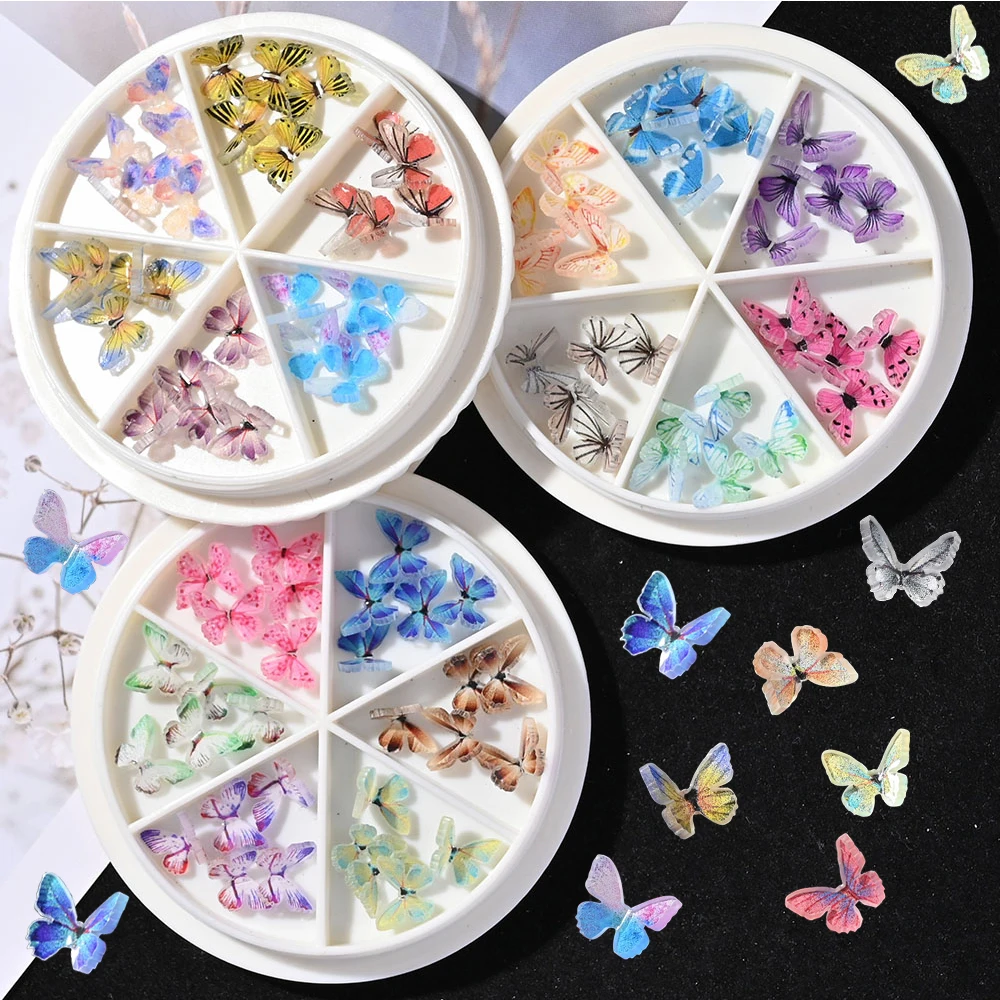 30PCS/Wheel 3D Colorful Butterfly Charm Nail Art Rhinestones Mini AB Butterfly Nail Gems Decoration DIY Manicure Pixie Ornament
30PCS/Wheel 3D Colorful Butterfly Charm Nail Art Rhinestones Mini AB Butterfly Nail Gems Decoration DIY Manicure Pixie Ornament