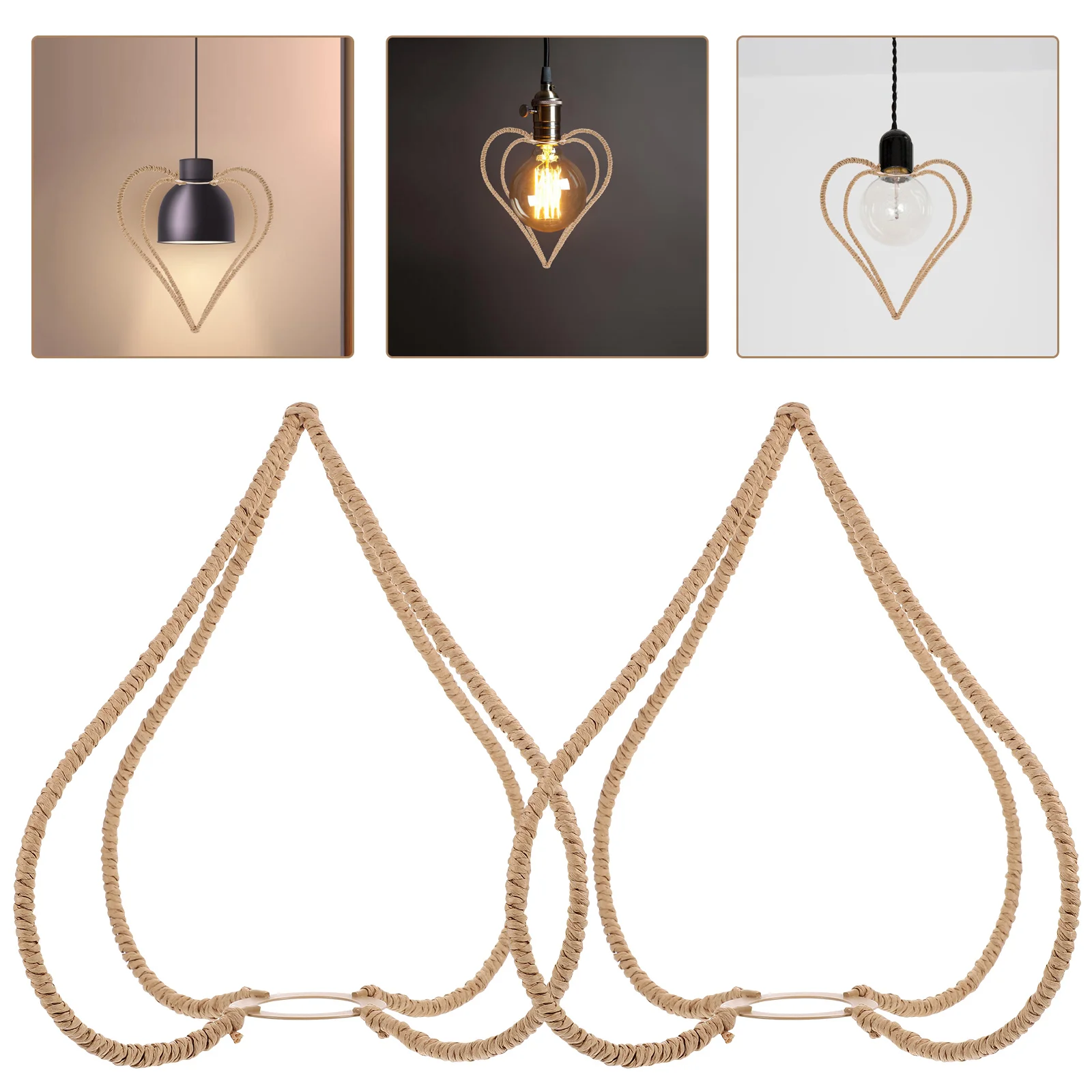 2 Pcs Light Fitting Home Woven Lampshade Lampshades Chandelier Hanging Paper Covers
2 Pcs Light Fitting Home Woven Lampshade Lampshades Chandelier Hanging Paper Covers