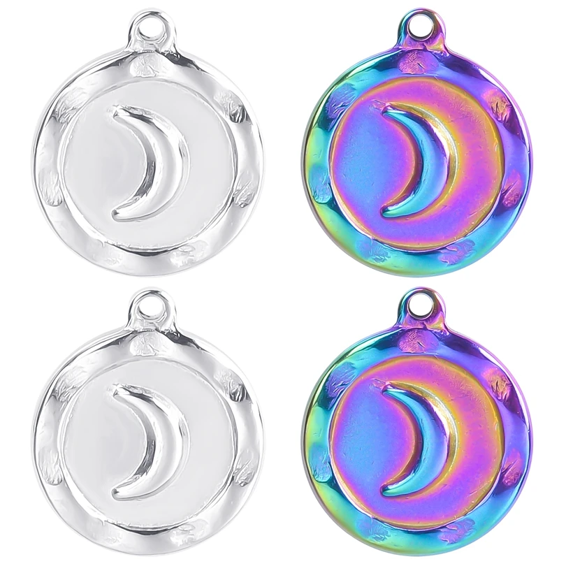 5Pcs/Lot Round Card Moon Steel Charm Pendant Accessory Creative DIY Craft Jewelry Making Necklace Earring Keychain For Gift
5Pcs/Lot Round Card Moon Steel Charm Pendant Accessory Creative DIY Craft Jewelry Making Necklace Earring Keychain For Gift