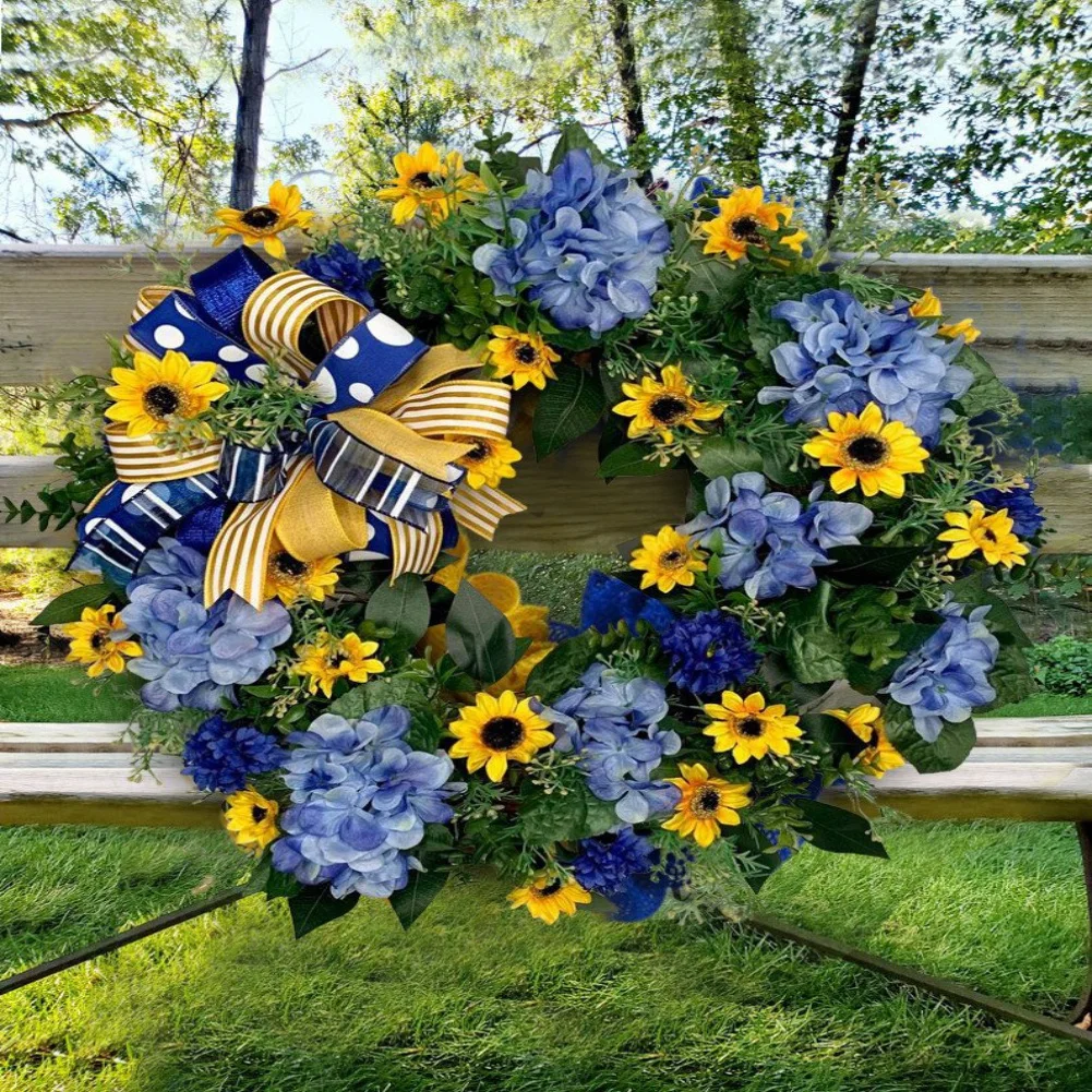 Farmhouse Cottage Wreath for Home Porch Farmhouse Door Party Festival Decoration Handmade Ukraine Flag Sunflower Front Door
Farmhouse Cottage Wreath for Home Porch Farmhouse Door Party Festival Decoration Handmade Ukraine Flag Sunflower Front Door