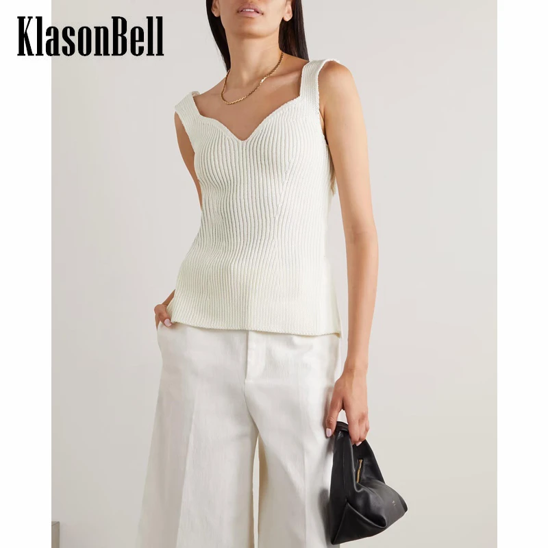8.8 KlasonBell Sexy Backless Slim Ribbed Knit Sweetheart Neck Sleeveless Tank Top Women
8.8 KlasonBell Sexy Backless Slim Ribbed Knit Sweetheart Neck Sleeveless Tank Top Women
