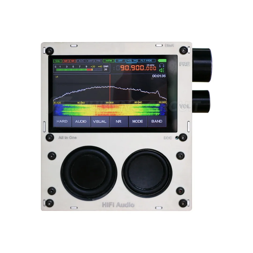 

1.10D 50K -2GHZ Malachite SDR Radio Malahiteam DSP SDR Receiver AM/SSB/NFM/WFM+Speaker + Battery +Metal Case + Expansion Board,