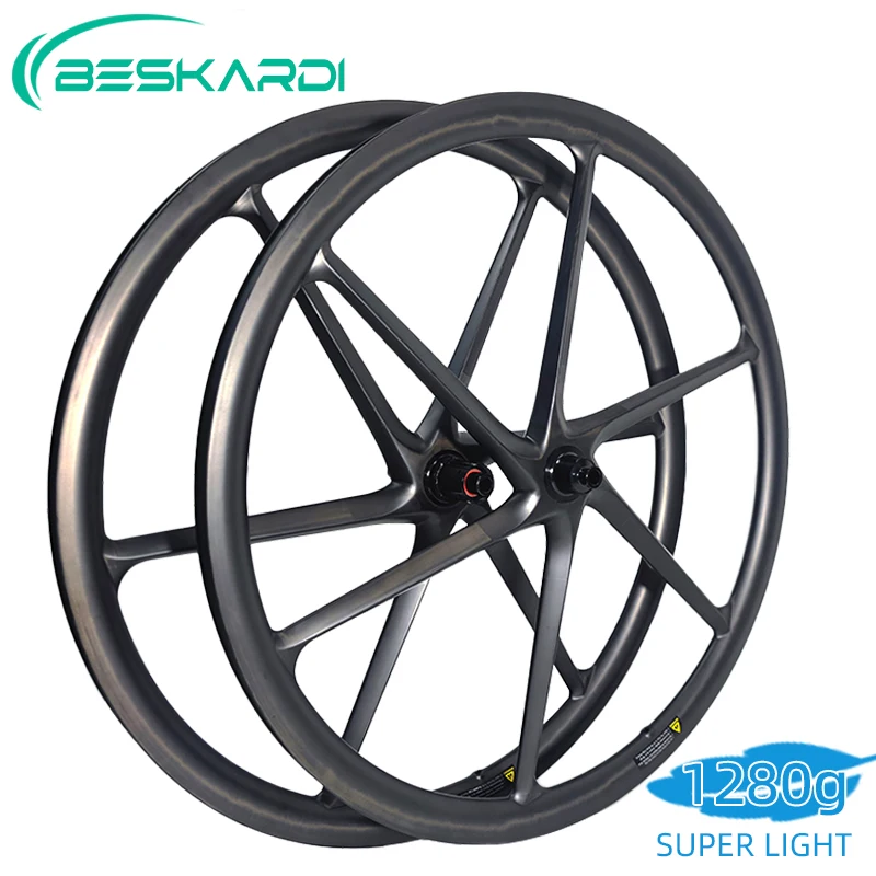 700C 6 Spoke SL Road Bike Carbon Wheels SixSpokes Super Light 1280g Ceramic Bearing 12 Speed Clincher BESKARDI For Trek Colnago
700C 6 Spoke SL Road Bike Carbon Wheels SixSpokes Super Light 1280g Ceramic Bearing 12 Speed Clincher BESKARDI For Trek Colnago