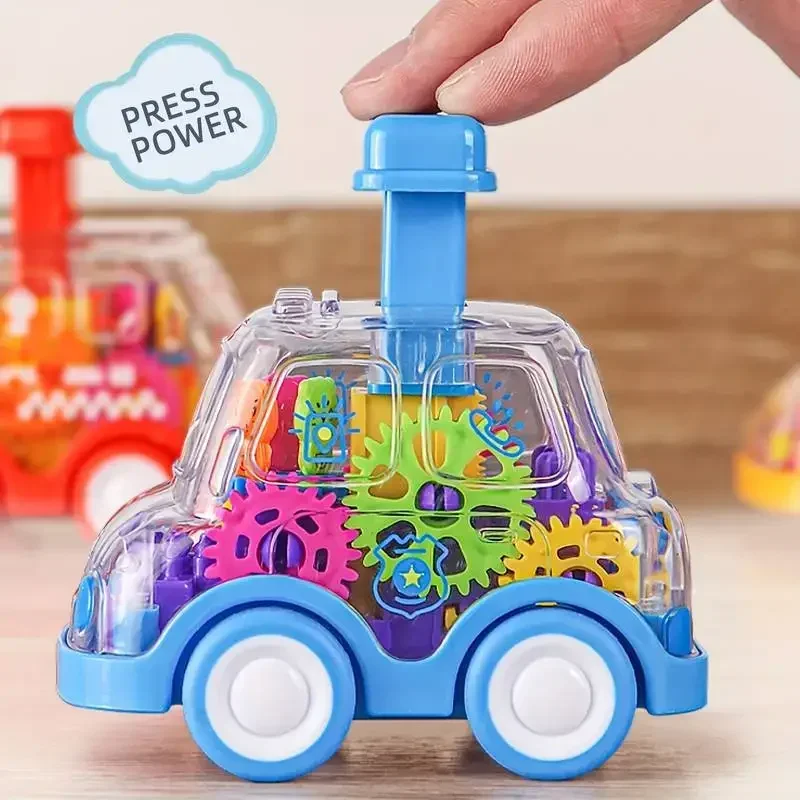 Vehicle Pressing Power Cartoon Transparent Shell Gear Car Improve Hand-eye Coordination Toy Funny Inertia Sliding Car Friction
Vehicle Pressing Power Cartoon Transparent Shell Gear Car Improve Hand-eye Coordination Toy Funny Inertia Sliding Car Friction