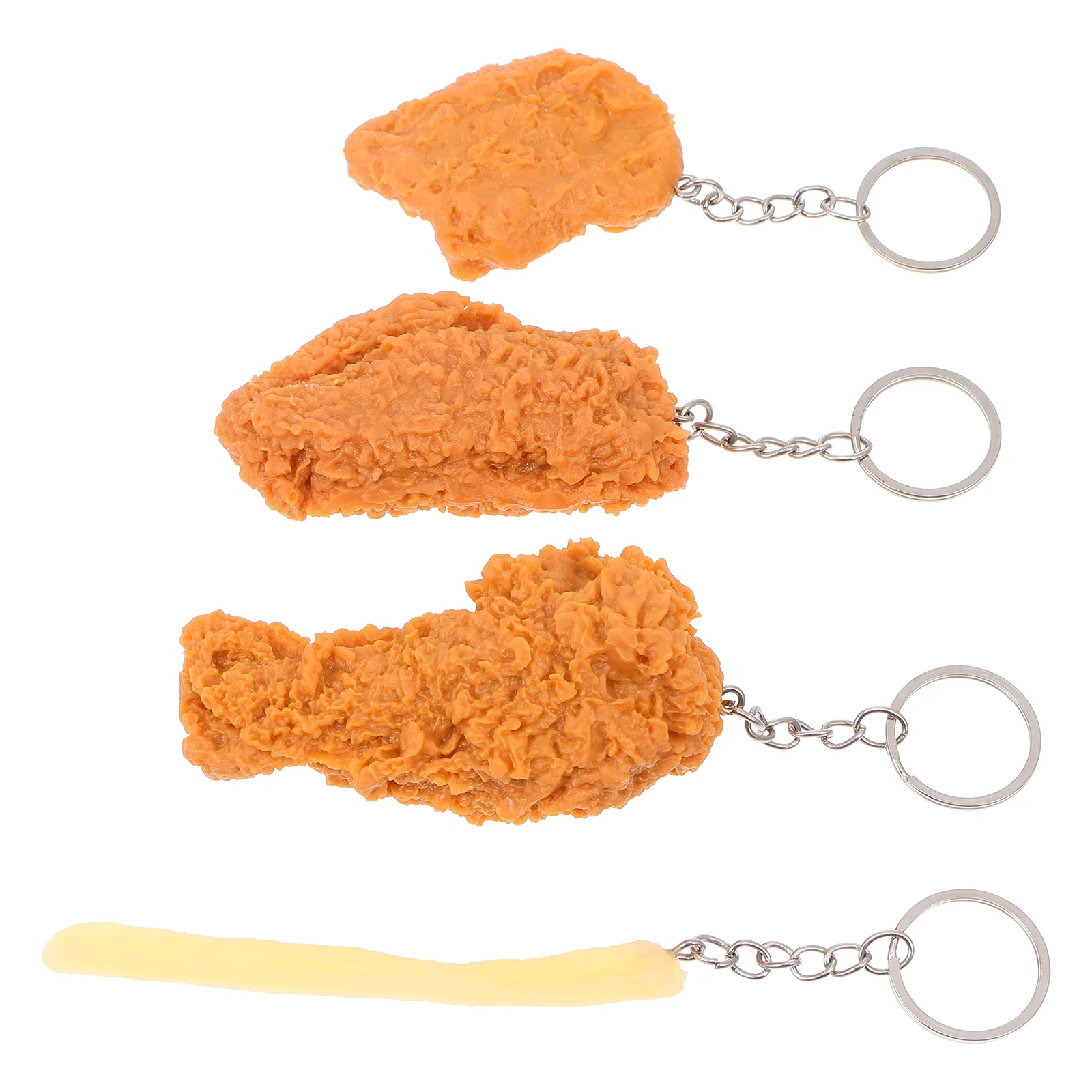 Fried Chicken Keychain, Keychain Simulation Pendant Creative Key Ring Charm for Handbag Purse Home Office Car, 4
Fried Chicken Keychain, Keychain Simulation Pendant Creative Key Ring Charm for Handbag Purse Home Office Car, 4