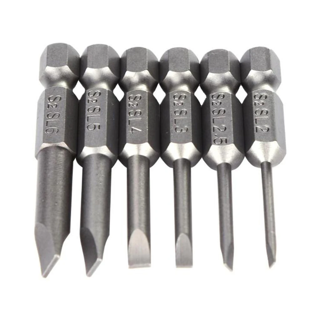 1pc 50mm Magnetic Screwdriver Bit S2 Alloy Steel Flat Head Slotted Tip Anti Slip Hex Screw Equipment Electric Power Tool Access
1pc 50mm Magnetic Screwdriver Bit S2 Alloy Steel Flat Head Slotted Tip Anti Slip Hex Screw Equipment Electric Power Tool Access