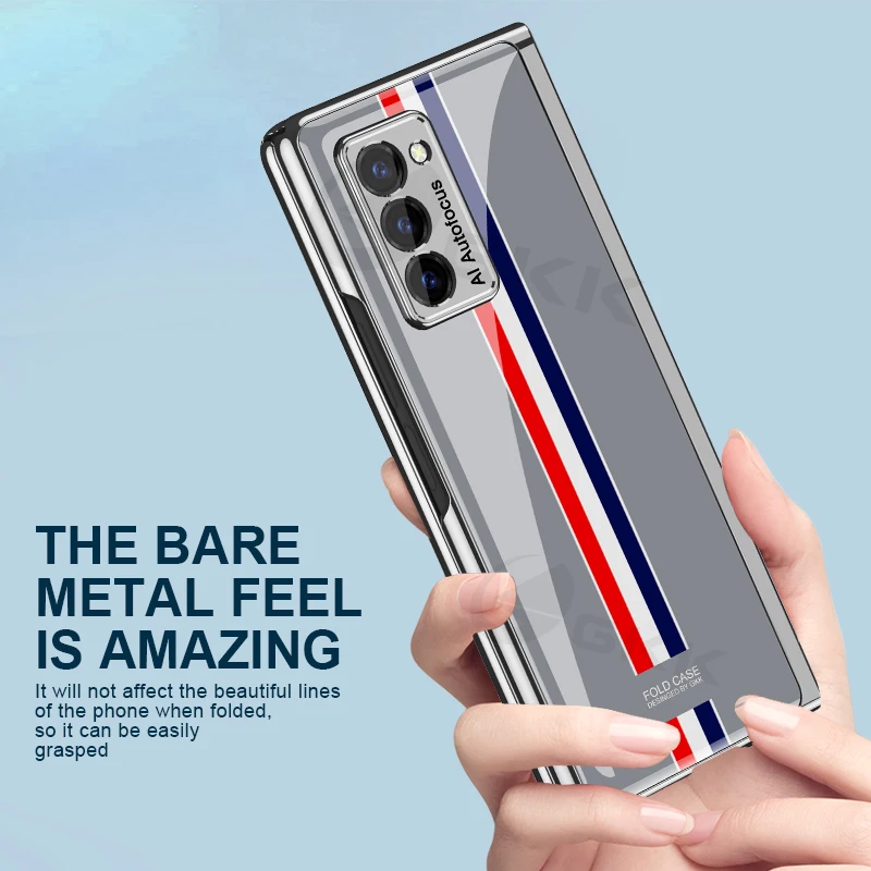 GKK Luxury Tempered glass Case For Samsung Galaxy Z Fold 2 Case Anti-knock Plating Edge Hard Cover For Samsung galaxy Z Fold 2
GKK Luxury Tempered glass Case For Samsung Galaxy Z Fold 2 Case Anti-knock Plating Edge Hard Cover For Samsung galaxy Z Fold 2