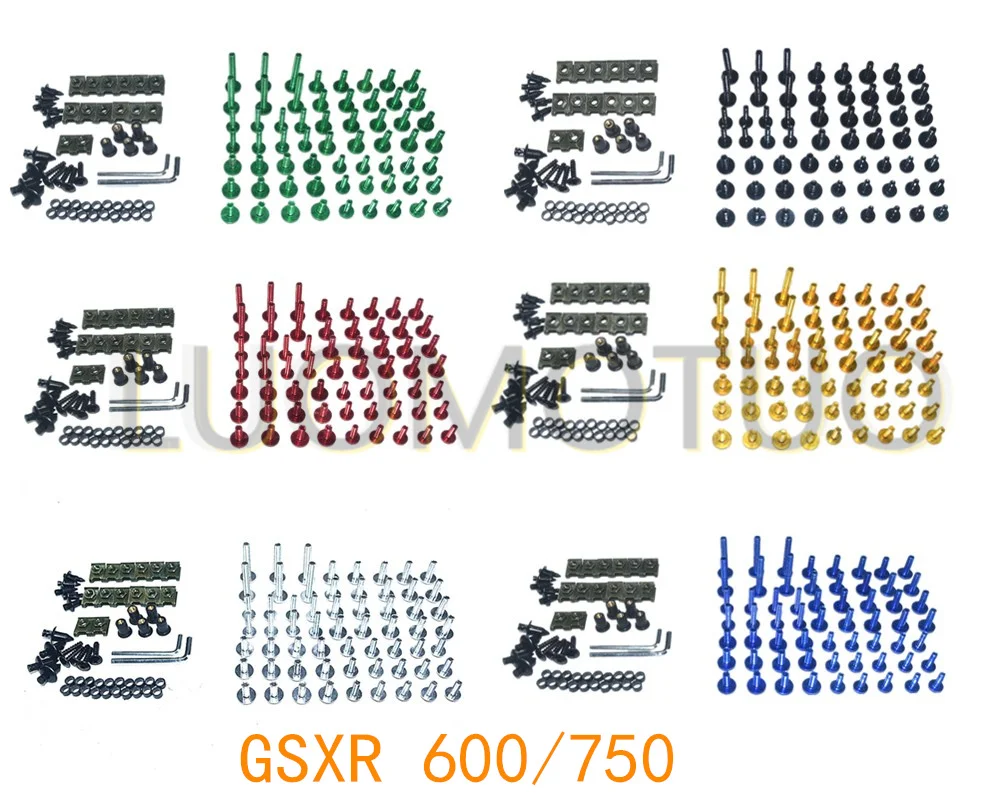 CNC Complete Fairing Bolts Bodywork Screws Nuts Kit Fit For Suzuki GSXR 600/750 2001 2002
CNC Complete Fairing Bolts Bodywork Screws Nuts Kit Fit For Suzuki GSXR 600/750 2001 2002
