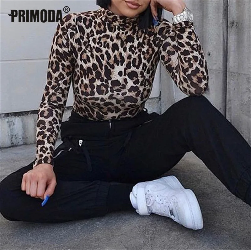 2020 Turtleneck Autumn Leopard Printed Bodysuits Women Bodycon Long Sleeve Party Body Club Rompers Outfits Sexy Mujer PR1087
2020 Turtleneck Autumn Leopard Printed Bodysuits Women Bodycon Long Sleeve Party Body Club Rompers Outfits Sexy Mujer PR1087