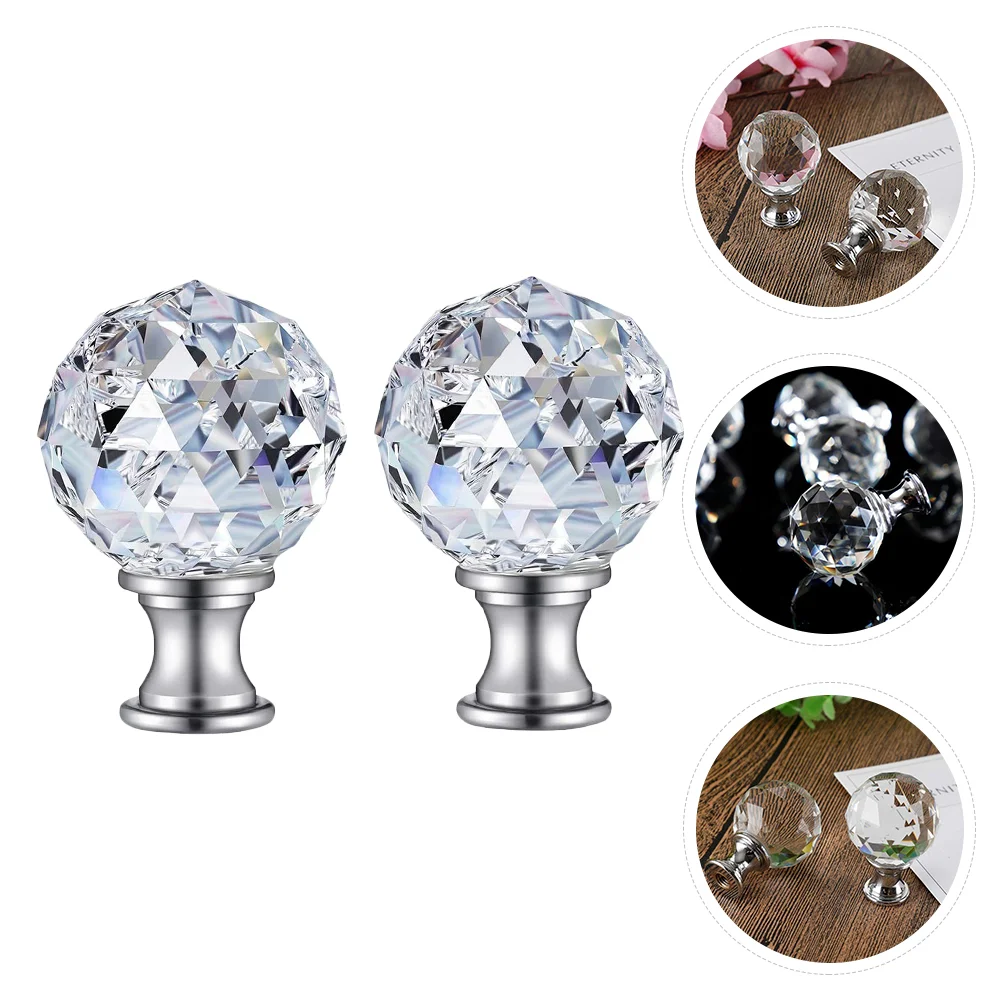 2pcs Lamp Finials Glass Lamp Shade Screw Finials for Lamps with Silver Aluminum Base
2pcs Lamp Finials Glass Lamp Shade Screw Finials for Lamps with Silver Aluminum Base