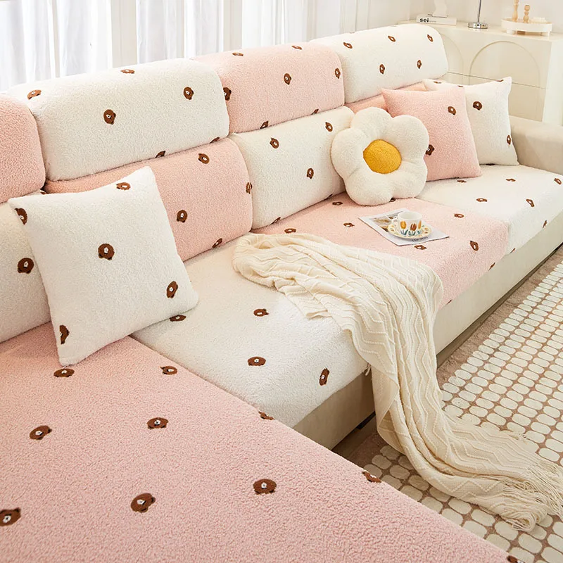 Plush Sofa Cover Winter All-pack Versatile Single Sofa Seat Cover Anti-cat Scratch Cushion Universal Elastic L Shape Sofa Cover
Plush Sofa Cover Winter All-pack Versatile Single Sofa Seat Cover Anti-cat Scratch Cushion Universal Elastic L Shape Sofa Cover