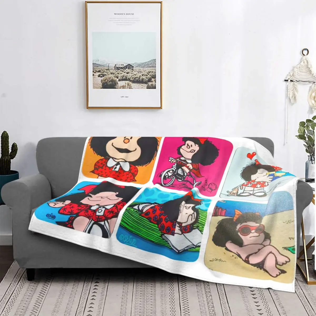 Ultra-Soft Fleece Mafalda And Flowers Throw Blanket Manga Quino Cartoon Blankets for Bedding Car Sofa Quilt Flannel Argentina
Ultra-Soft Fleece Mafalda And Flowers Throw Blanket Manga Quino Cartoon Blankets for Bedding Car Sofa Quilt Flannel Argentina