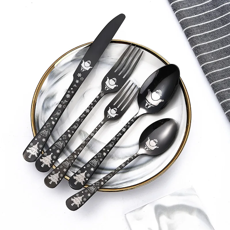 Kitchenware Xmas Spoon Set Table Hotel Cutlery Tableware Gift Kitchen Utensils Set Portable Stainless Steel Cutlery Dining Room
Kitchenware Xmas Spoon Set Table Hotel Cutlery Tableware Gift Kitchen Utensils Set Portable Stainless Steel Cutlery Dining Room