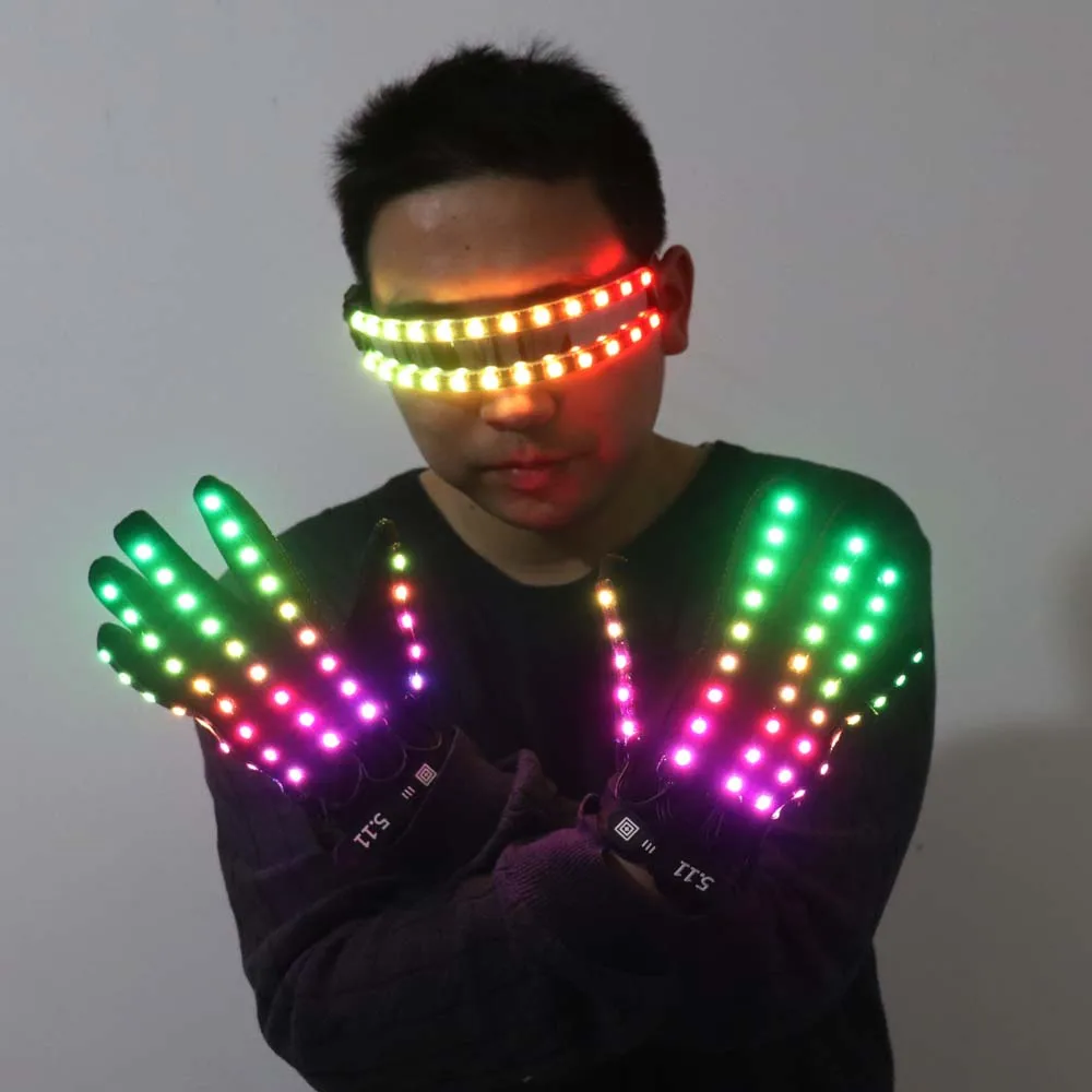 LED Glow Gloves Rave Flashing Finger Lighting Glasses Light Up Glasses Rave Costume Party Decor DJ SunGlasses Halloween Decorati
LED Glow Gloves Rave Flashing Finger Lighting Glasses Light Up Glasses Rave Costume Party Decor DJ SunGlasses Halloween Decorati