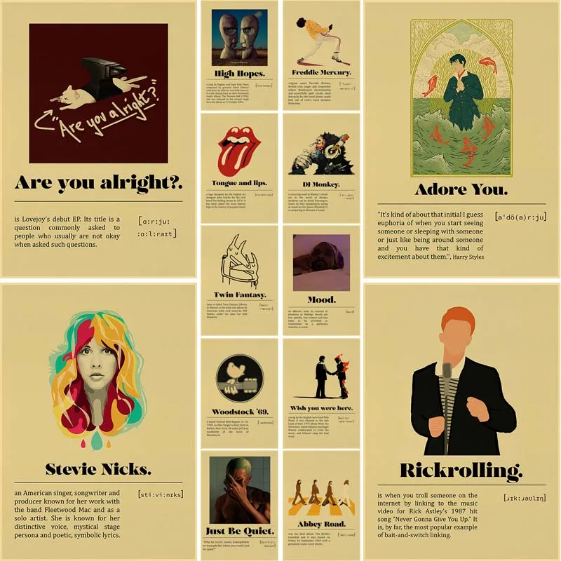 Vintage Classic Music Singer Poster Kraft Paper Retro Album Prints Picture Home Decor Room Bar Cafe Decoration Wall Art Painting
Vintage Classic Music Singer Poster Kraft Paper Retro Album Prints Picture Home Decor Room Bar Cafe Decoration Wall Art Painting