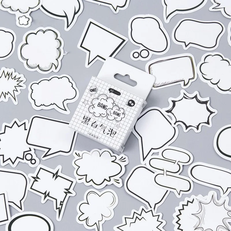 Decor 45PCS/box Creative Dialog Box Album Paper Lable Sticker Crafts And Scrapbooking Decorative Lifelog Sticker Cute Stationery
Decor 45PCS/box Creative Dialog Box Album Paper Lable Sticker Crafts And Scrapbooking Decorative Lifelog Sticker Cute Stationery