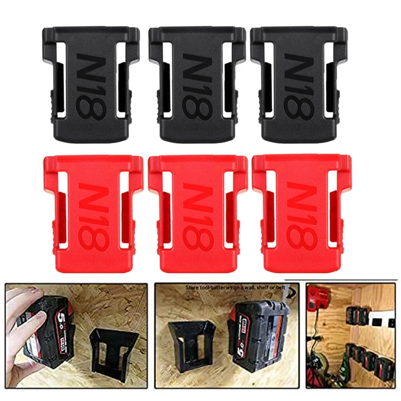 1/2/3pcs Battery Holder for Milwaukee Battery Mount Dock Holder Fit for M18 48-11-1850 18V Mount Holder Cover Dock Clip
1/2/3pcs Battery Holder for Milwaukee Battery Mount Dock Holder Fit for M18 48-11-1850 18V Mount Holder Cover Dock Clip