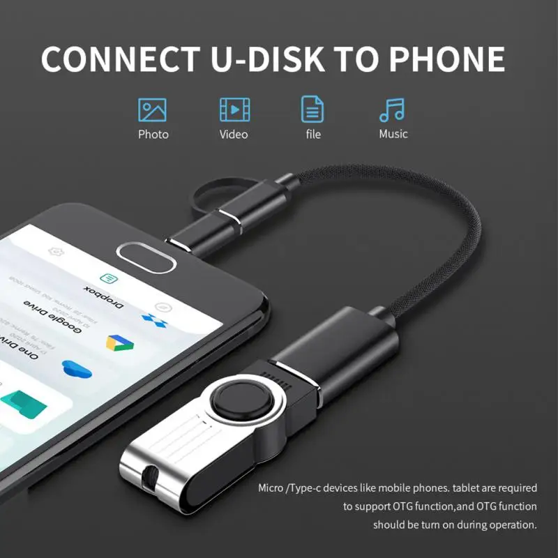 2/4/6PCS Charging Connector Charging Cable Portable Type-c Micro Usb To Usb 3.0 Interface Converter 2 In 1 Usb C Hub
2/4/6PCS Charging Connector Charging Cable Portable Type-c Micro Usb To Usb 3.0 Interface Converter 2 In 1 Usb C Hub