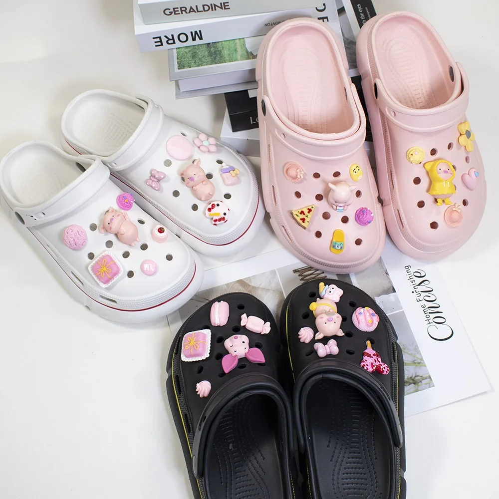 8-13Pcs Cute Pink Pig Croc Charms Designer DIY Anime Quality Women Shoes Decaration for Croc Clogs Buckle Kids Boy Girls Gifts
8-13Pcs Cute Pink Pig Croc Charms Designer DIY Anime Quality Women Shoes Decaration for Croc Clogs Buckle Kids Boy Girls Gifts