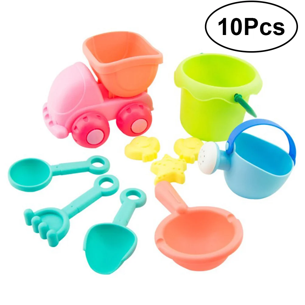 10 Pcs Creative Beach Toys Plastic Bathing Playing Sand Dredging Kids Beach Sandbox Set Playing Toys for Children
10 Pcs Creative Beach Toys Plastic Bathing Playing Sand Dredging Kids Beach Sandbox Set Playing Toys for Children