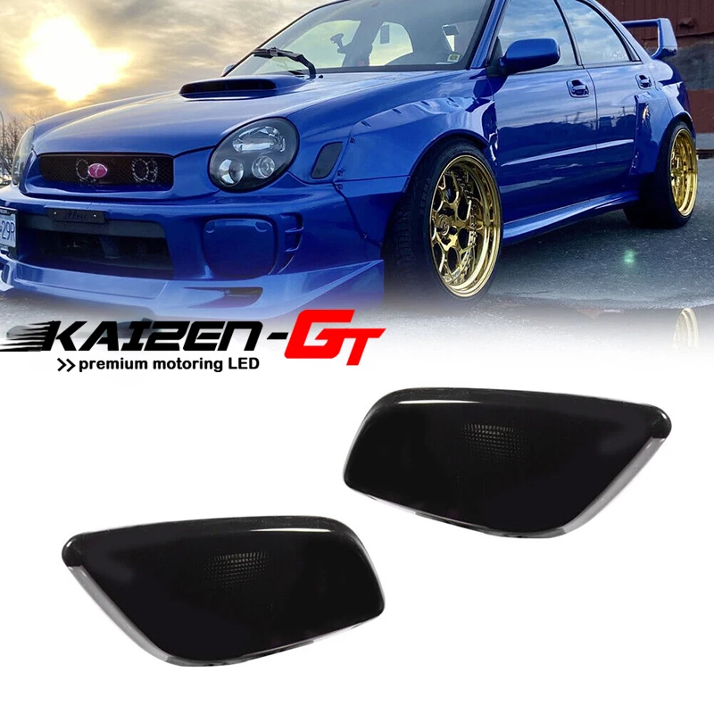Smoked Lens Car Front Bumper Side Marker Indicator Light Cover Housings Kit For 2002-2003 Subaru Impreza RS / TS / WRX, No Bulb
Smoked Lens Car Front Bumper Side Marker Indicator Light Cover Housings Kit For 2002-2003 Subaru Impreza RS / TS / WRX, No Bulb