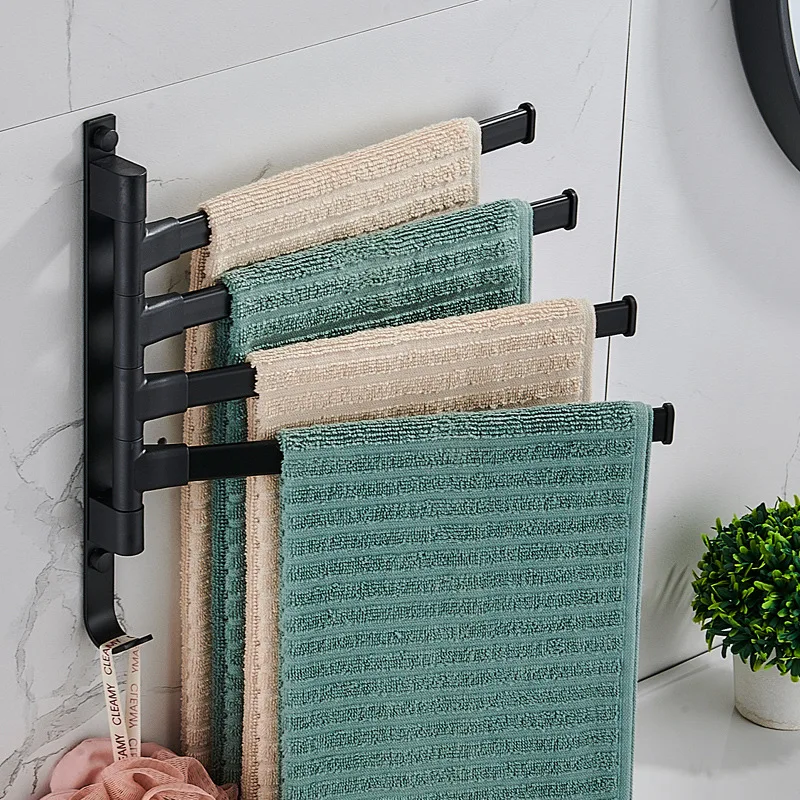 Modern Rotating Towel Rack Free Punch Toilet Multi-rod Creative Storage Rack Space Aluminum Bathroom Rack Toilet Wall Hanging
Modern Rotating Towel Rack Free Punch Toilet Multi-rod Creative Storage Rack Space Aluminum Bathroom Rack Toilet Wall Hanging