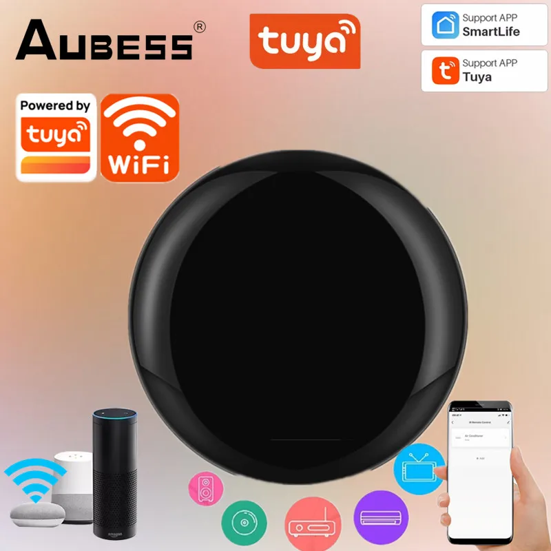 Tuya WiFi IR Remote Control For Air Conditioner TV Smart Home Blaster Infrared Universal Remote Controller For Alexa Google Home
Tuya WiFi IR Remote Control For Air Conditioner TV Smart Home Blaster Infrared Universal Remote Controller For Alexa Google Home