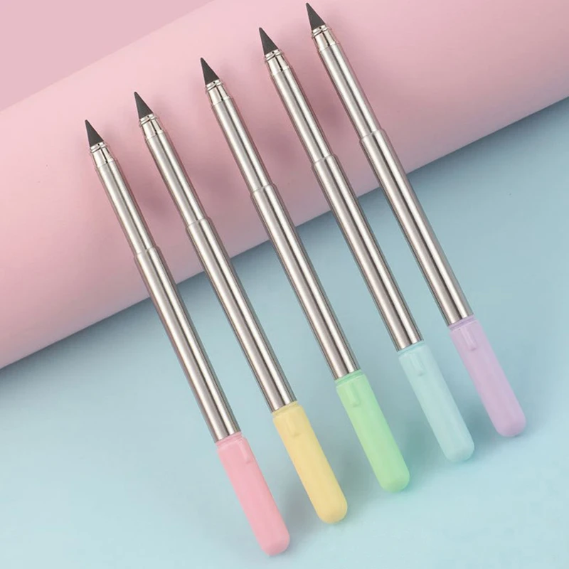 1Pcs Metal No Need To Sharpen The Pen Creative Retractable Eternal Pencil Can Last for Writing Metal Signature Pen
1Pcs Metal No Need To Sharpen The Pen Creative Retractable Eternal Pencil Can Last for Writing Metal Signature Pen