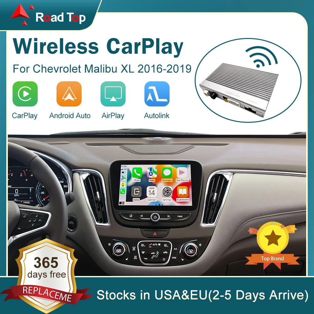 Беспроводной CarPlay для Chevrolet Malibu XL 2016-2019 Equinox 8-дюймовый ЖК-экран Android Авто Mirror Link AirPlay функции воспроизведения автомобиля
Беспроводной CarPlay для Chevrolet Malibu XL 2016-2019 Equinox 8-дюймовый ЖК-экран Android Авто Mirror Link AirPlay функции воспроизведения автомобиля