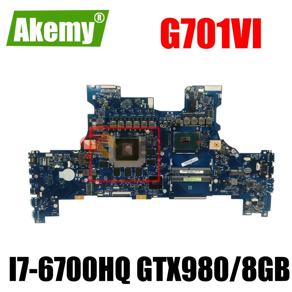 

Материнская плата ROG G701VI REV2.0 материнская плата For For For Asus ROG G701 G701V G701VI материнская плата для ноутбука тест OK I7-6700HQ CPU GTX980/8GB