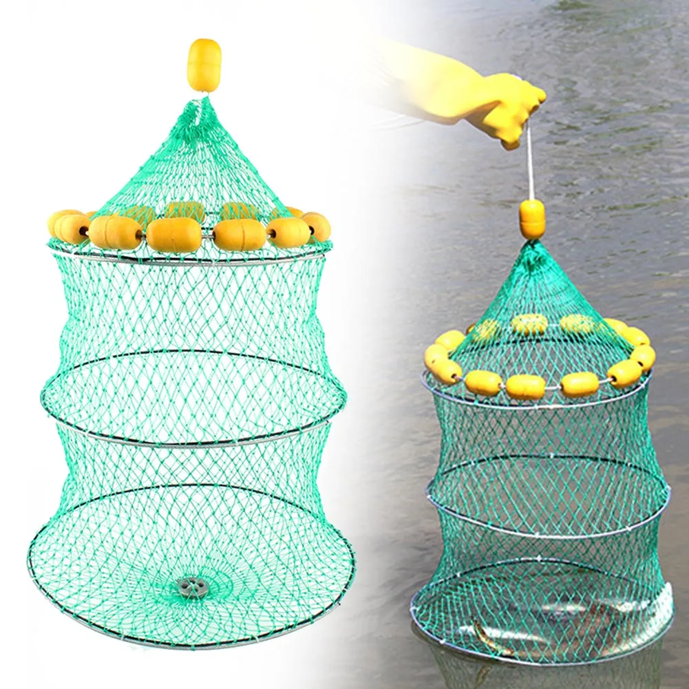 Portable Folding Multiple Floating Ball Fishing Net Crab Catching Trap Double-layer Fish Ring Buoyancy Fish Nets 45x65cm Pesca
Portable Folding Multiple Floating Ball Fishing Net Crab Catching Trap Double-layer Fish Ring Buoyancy Fish Nets 45x65cm Pesca