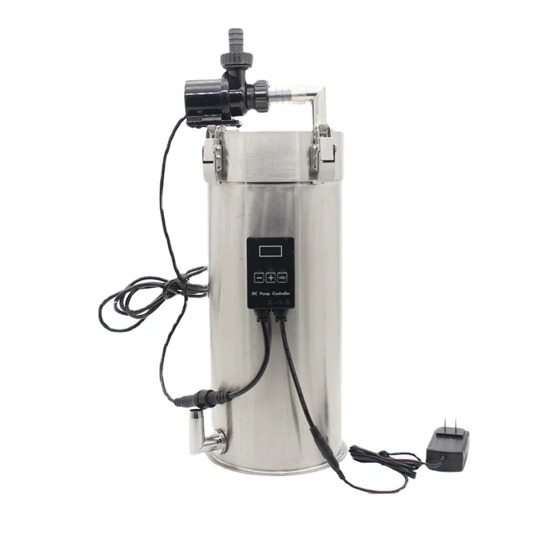 Ultra-quiet variable frequency water pump aquarium fish filter Fish tank stainless steel filter barrel External filter bucket 
Ultra-quiet variable frequency water pump aquarium fish filter Fish tank stainless steel filter barrel External filter bucket