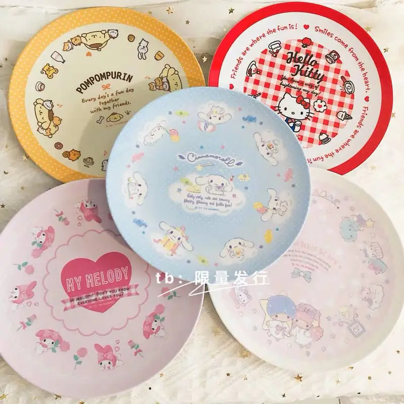 Kawaii Sanrio Hello Kittys тарелка Cinnamoroll мультфильм аниме большая Милая кухня Емкость диск студентки девушки рождественские подарки для девочек
Kawaii Sanrio Hello Kittys тарелка Cinnamoroll мультфильм аниме большая Милая кухня Емкость диск студентки девушки рождественские подарки для девочек