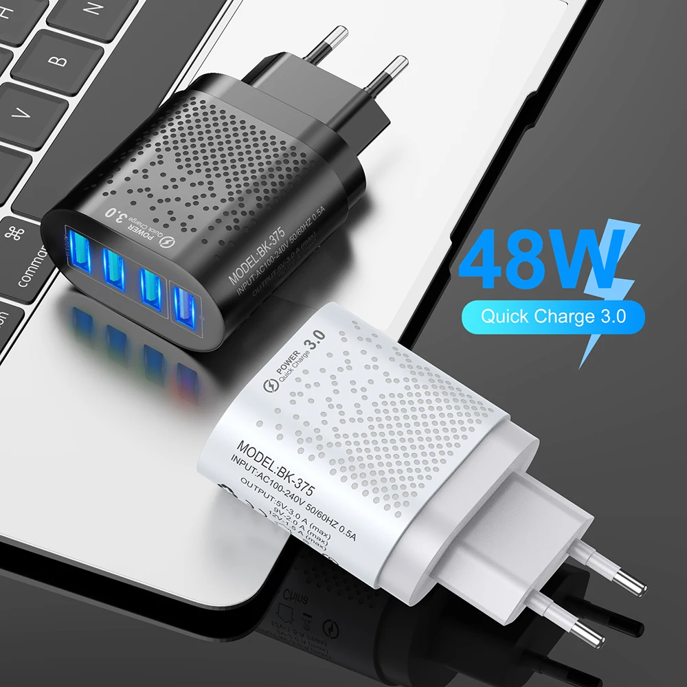 FLOVEME USB Charger 48W EU/US Phone Charger Quick Charge 3.0 For iPhone 12 11 3A Fast Chargeing For Xiaomi Mobile Phone Charger
FLOVEME USB Charger 48W EU/US Phone Charger Quick Charge 3.0 For iPhone 12 11 3A Fast Chargeing For Xiaomi Mobile Phone Charger