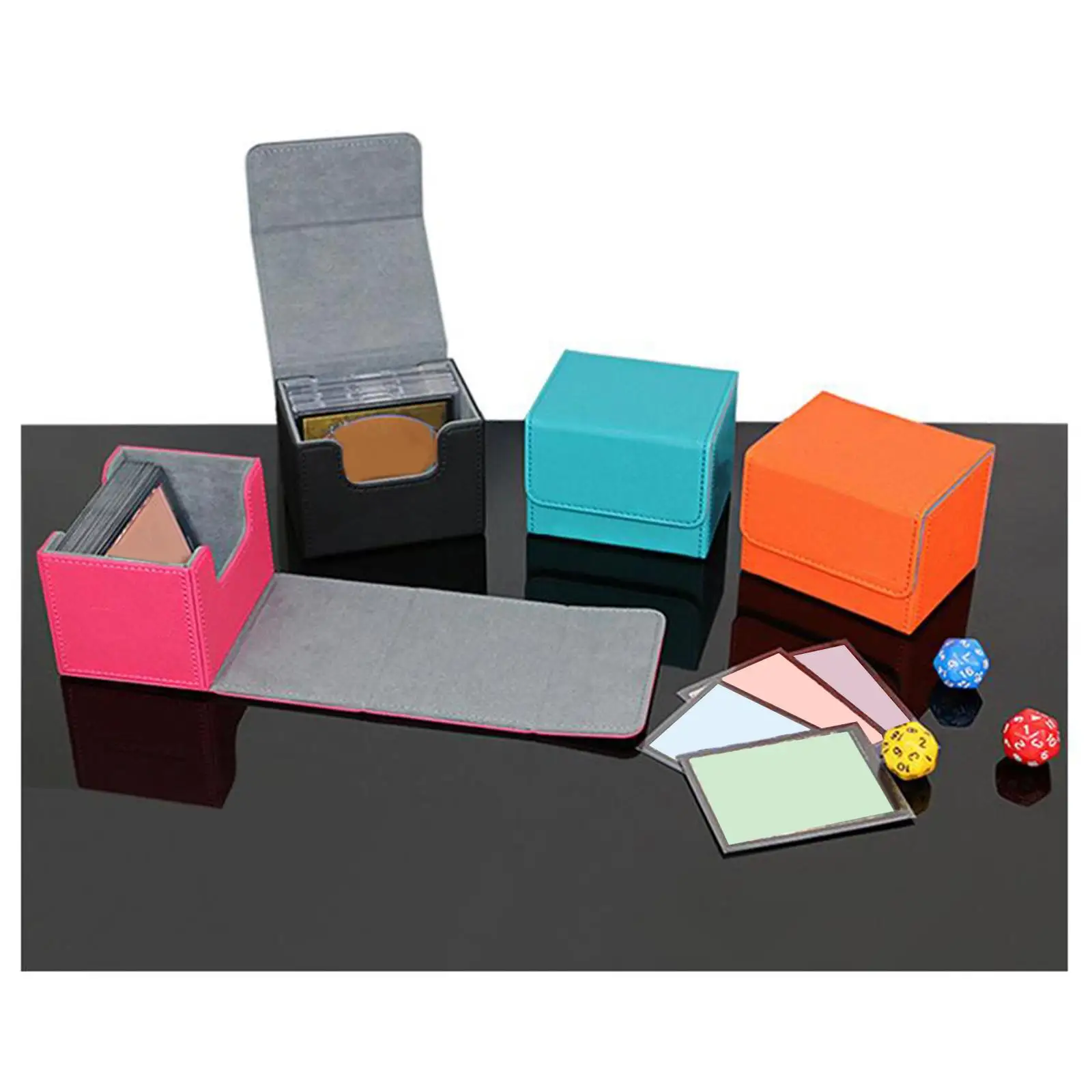 2022 New Card Deck Box PU Card Deck Case Baseball Card Display Organization Album for TCG OCG Card Storage Box
2022 New Card Deck Box PU Card Deck Case Baseball Card Display Organization Album for TCG OCG Card Storage Box