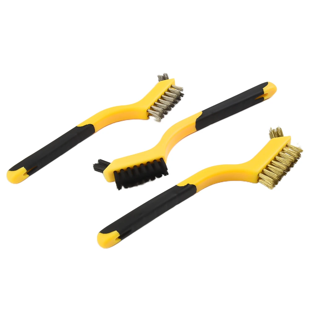 New High Quality Steel Wire Brush Cleaning Brush 180mm 3pcs Brass Polishing Tools Rust Brush Paint Rust Remover
New High Quality Steel Wire Brush Cleaning Brush 180mm 3pcs Brass Polishing Tools Rust Brush Paint Rust Remover